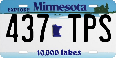 MN license plate 437TPS