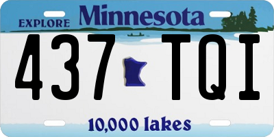 MN license plate 437TQI