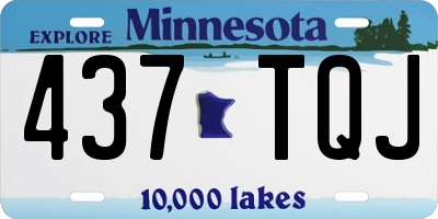 MN license plate 437TQJ