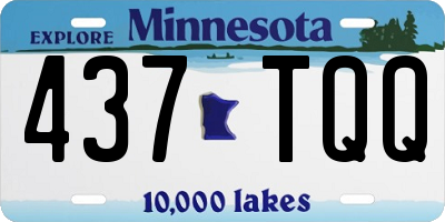 MN license plate 437TQQ
