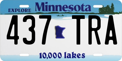 MN license plate 437TRA