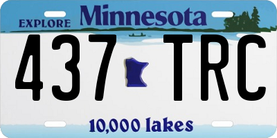 MN license plate 437TRC
