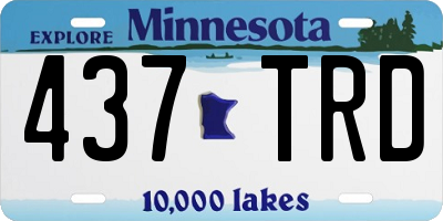 MN license plate 437TRD