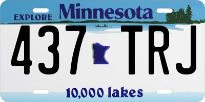 MN license plate 437TRJ