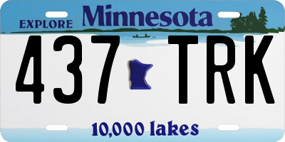 MN license plate 437TRK