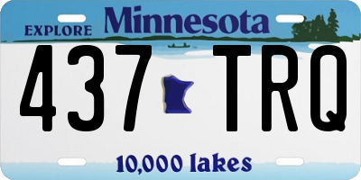 MN license plate 437TRQ