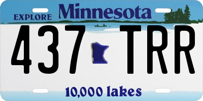 MN license plate 437TRR