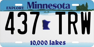 MN license plate 437TRW