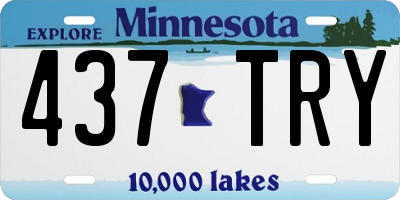 MN license plate 437TRY