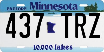 MN license plate 437TRZ