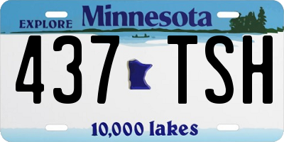 MN license plate 437TSH