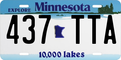 MN license plate 437TTA