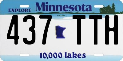 MN license plate 437TTH