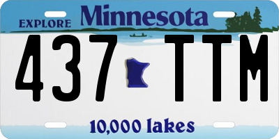 MN license plate 437TTM