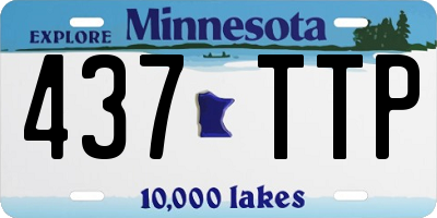 MN license plate 437TTP