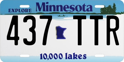 MN license plate 437TTR