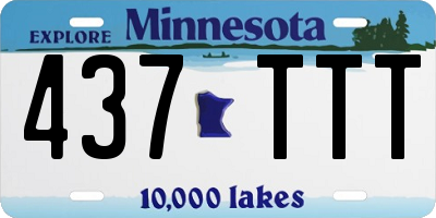 MN license plate 437TTT