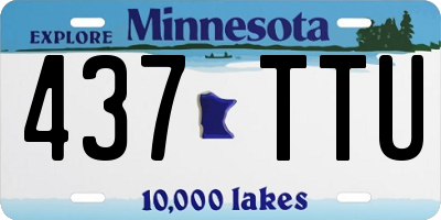 MN license plate 437TTU