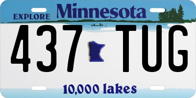 MN license plate 437TUG