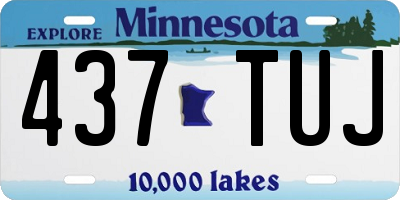 MN license plate 437TUJ