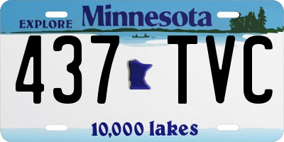 MN license plate 437TVC