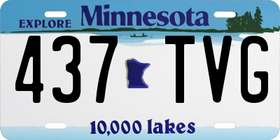 MN license plate 437TVG