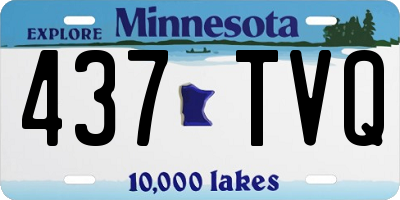 MN license plate 437TVQ