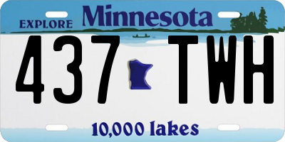 MN license plate 437TWH