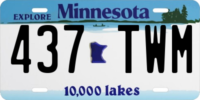 MN license plate 437TWM