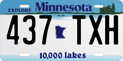 MN license plate 437TXH