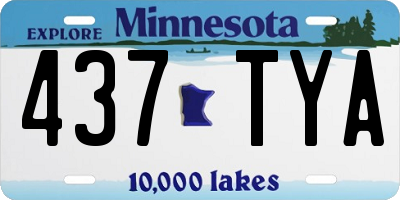 MN license plate 437TYA