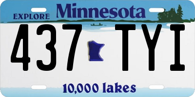 MN license plate 437TYI