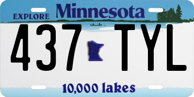 MN license plate 437TYL