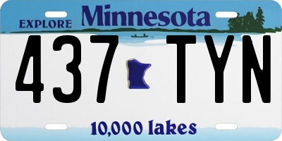 MN license plate 437TYN