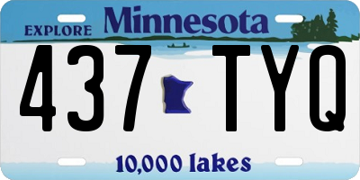 MN license plate 437TYQ