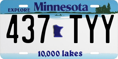 MN license plate 437TYY