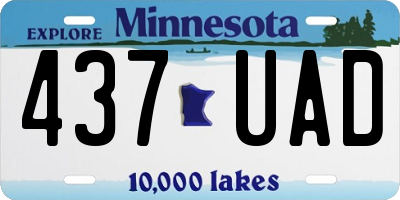 MN license plate 437UAD