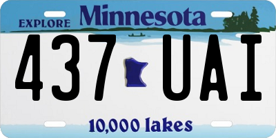 MN license plate 437UAI