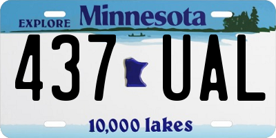 MN license plate 437UAL
