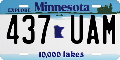 MN license plate 437UAM