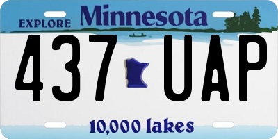 MN license plate 437UAP