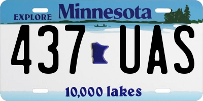 MN license plate 437UAS