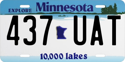 MN license plate 437UAT