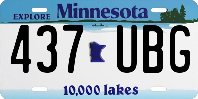 MN license plate 437UBG