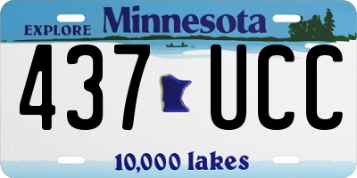 MN license plate 437UCC