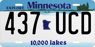 MN license plate 437UCD