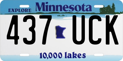 MN license plate 437UCK