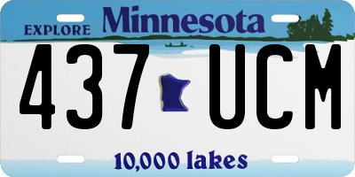 MN license plate 437UCM