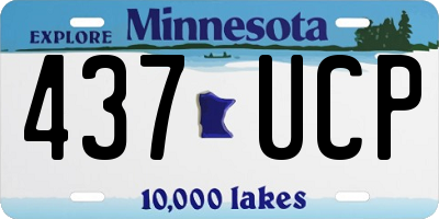 MN license plate 437UCP