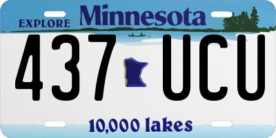 MN license plate 437UCU